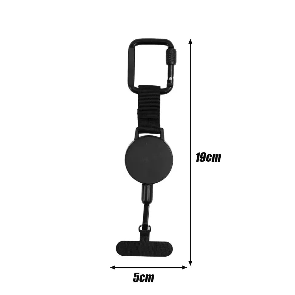 Anti-theft retractable phone strap